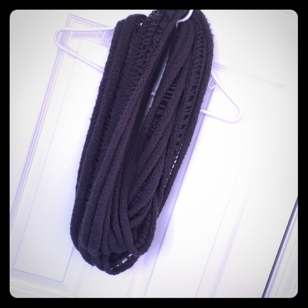 Gray Knit Infinity scarf